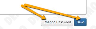 update your user information or change your password.