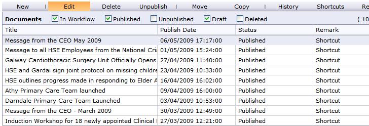 4. You will see two windows. The top lists any existing Documents there. 5. Select the document you want to edit from this list. The bottom one is where you can edit from within any of the tabs 6.