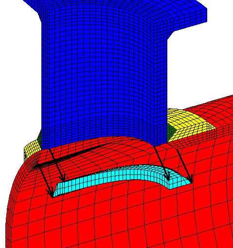 Creatng The Analyss Mesh When buldng the structure mesh, create a regon around the crack locaton for the defnton mesh that gves the desred shape of the crack mesh.