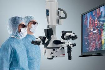 The Leica DI C500 allows the surgeon to inject data directly into the eyepiece, from external and internal sources, such as MRI, CT, IGS, endoscopes and Leica FL800 video