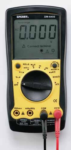 Why are Sperry Testers better? Sperry s new Digital Multimeter family has truly been designed with the professional in mind.