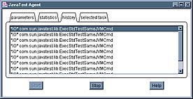 To view the details about a specific task, click on it in the list. The GUI displays the selected task tabbed pane contained details about the task.