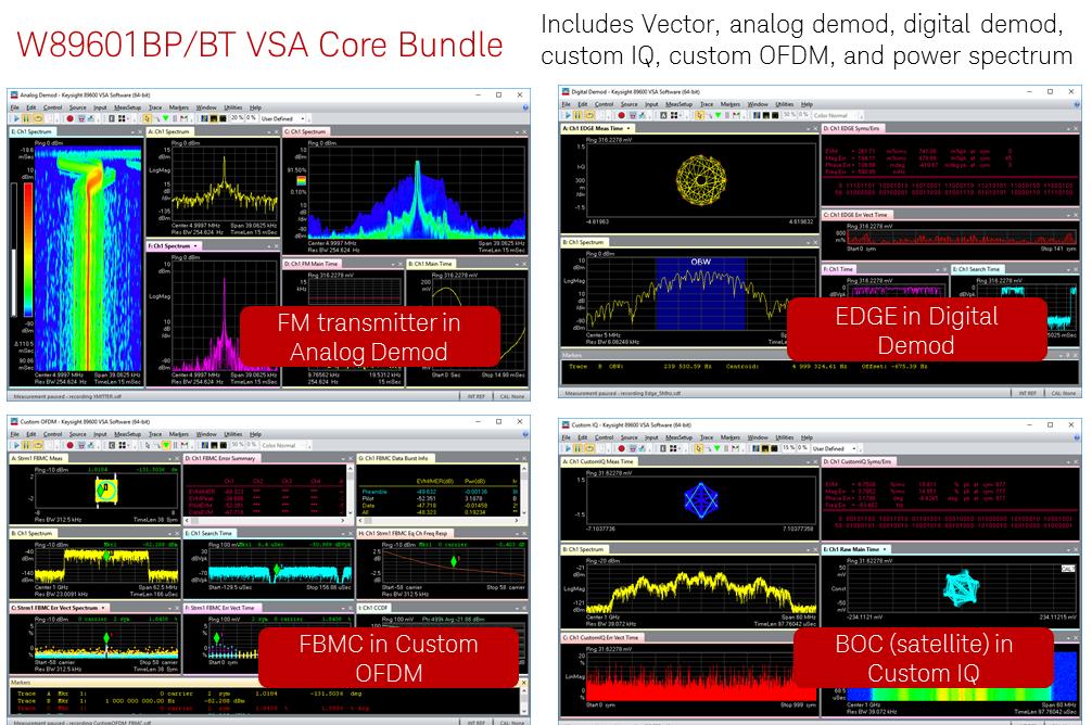 04 Keysight 89600 VSA Software for use with Keysight EEsof EDA Simulation - Configuration Guide W89601BP VSA Base Core Environment Bundle The W89601BP VSA Core Environment is a bundle with vector