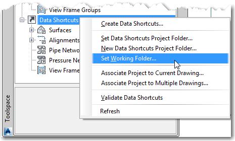 Data Shortcuts Each group will create any Data Shortcuts needed for a project from