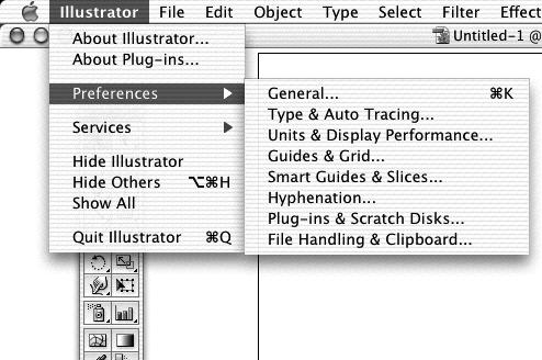 There are a few preferences you should be aware of as you get to know Illustrator.