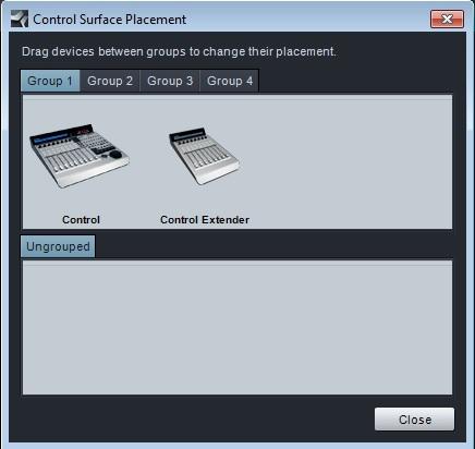 Control Surface Placement Studio One Mackie controllers must be assigned to a group in order to work together harmoniously.