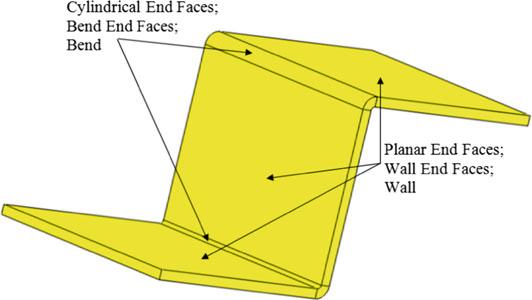 Generic Classification and Representation 29 Fig. 15 End faces, wall and bend in sheet-metal part (wall/bend).