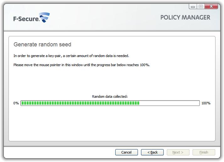 F-Secure Client Security Installing Policy Manager 29 By default, key files are stored in the Policy Manager Console installation directory: Program Files\F-Secure\Administrator. 7.