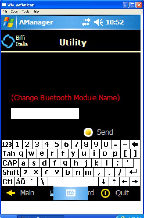 5.2.3 Utilities This section permits to change the actuator name. Availability of the write operations is according to username permission (see par 7.2, Username profiles and permissions ).