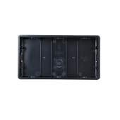 Dimensions: 212x115x50mm FLUSH-MOUNTED BOX FOR MONITOR Flush-mounted box in black ABS.