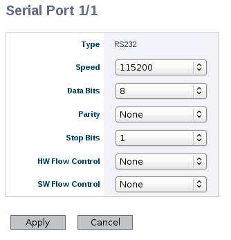 11.2 Managing serial ports via the web interface The Web interface provides configuration of serial ports. 11.2.1 Serial ports overview Menu path: Configuration Serial Port Figure 11.