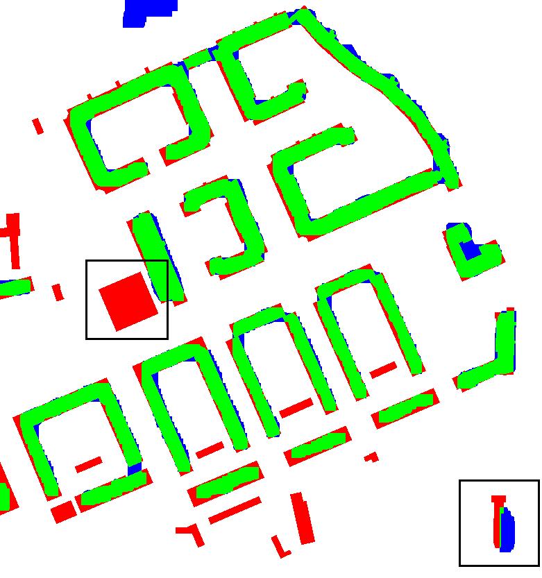 2 Quantitative analysis In this paper the building footprint extraction results are evaluated against the reference based on traditional pixel-based and object-based classification accuracy metrics.