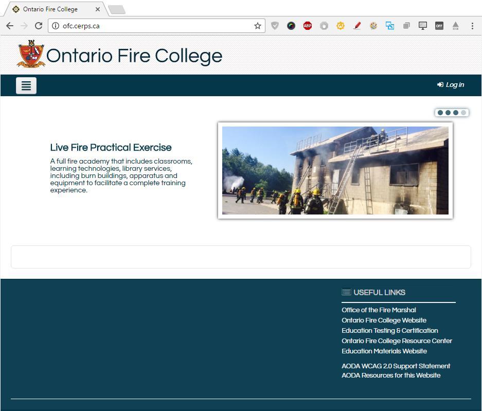 Student Login Instructions Welcome to CERPS (the Center for Emergency Response ), your online learning portal for the Ontario Fire Service.