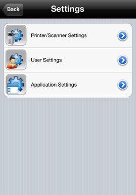 6 Application Settings Set up the operation of the application. I.