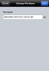V. The dialog "Change File(Folder) Name" appears. Enter a new name.