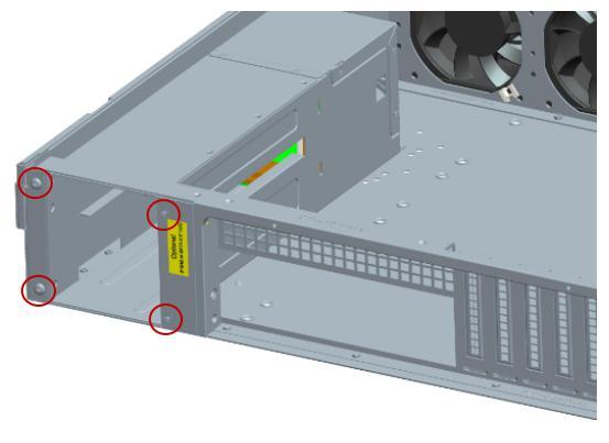 power to the chassis according to the correct position, and then screw on the power supply screws at