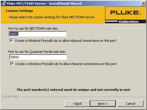 Fluke Calibration Software Installation Guide Regardless of the selected option, the installer automatically creates the login in SQL Server and configures it as a db_owner for the MET/TEAM database.