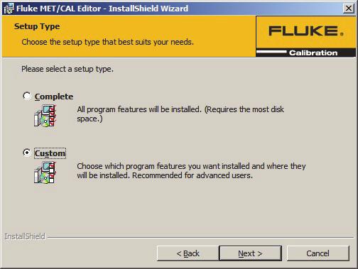 Fluke Calibration Software Installation Guide gxl017.jpg Editor-CustomSetup.png 8. On the Ready to Install dialog, click the Install button to begin the installation process.