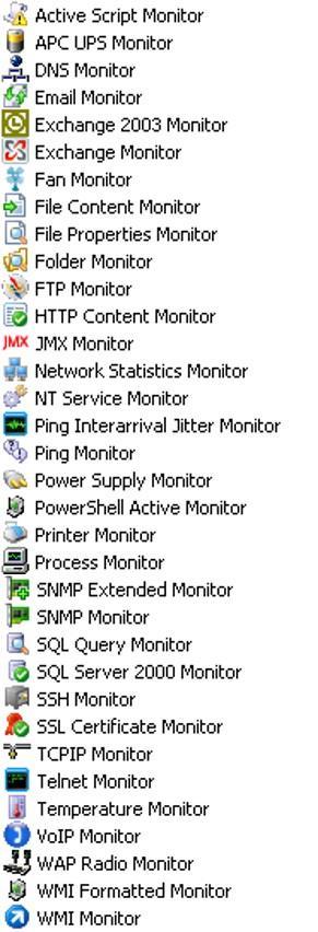 WUG: Advanced Monitoring Proactive Monitoring of network infrastructure and servers Active Monitors & Performance Monitors Use SNMP,