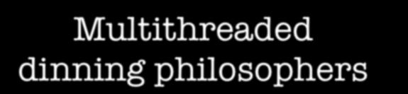Multithreaded dinning philosophers Philosophers are