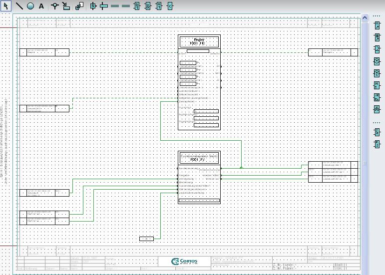 Configuring function diagrams based on IEC 3.3 Structure of an IEC function diagram 3.