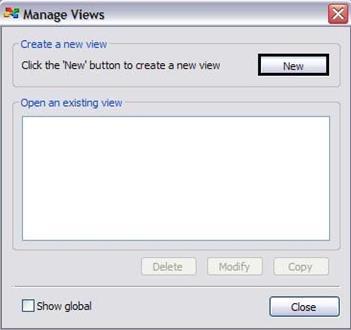 In the Create View dialog, type in a View Name for the customized view and verify that Select an Environment is set to TYLI. 4.