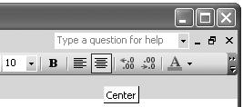 ) With columns B through K highlighted, click on the center alignment icon at the upper right of the toolbar.