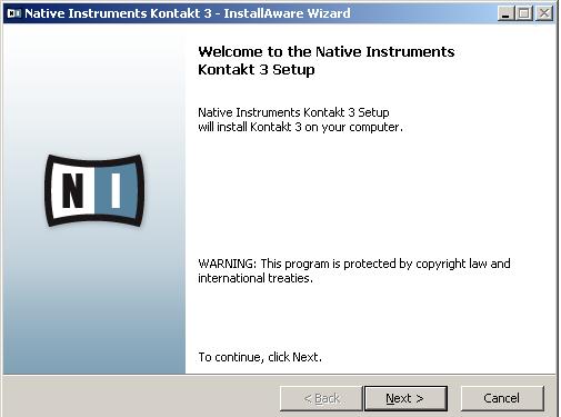 Kontakt Player Installation PC Next, you ll see the