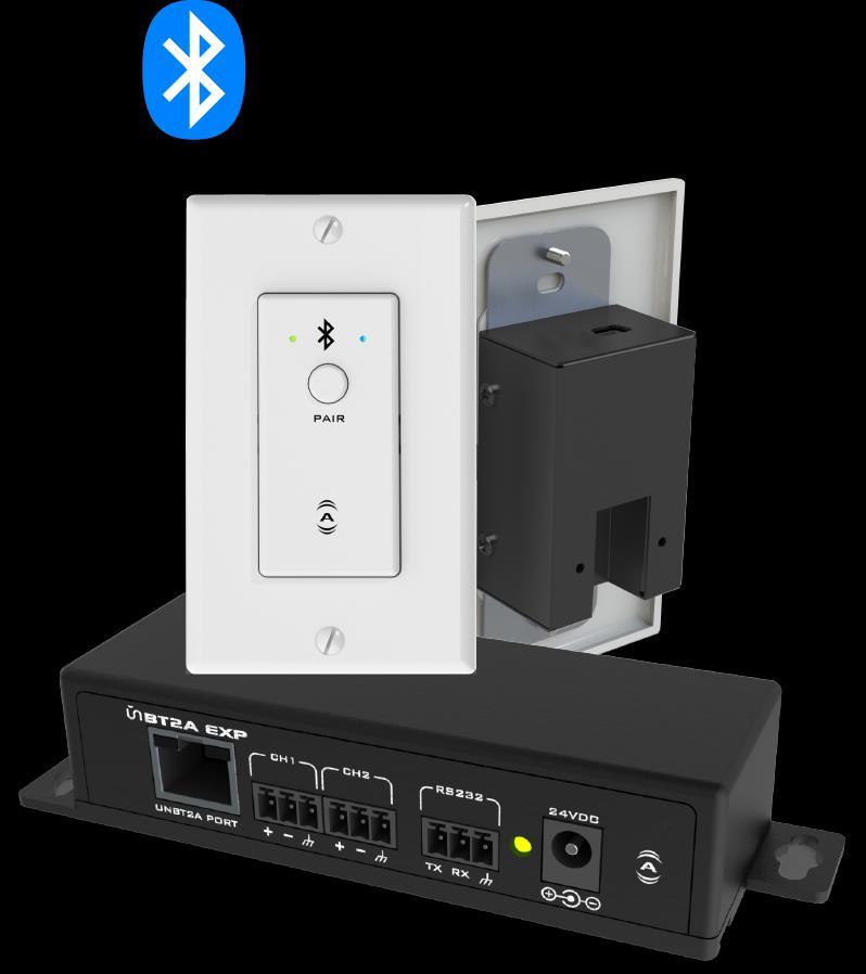 Bluetooth Audio Wall Plate Receiver for Pro-AV Date