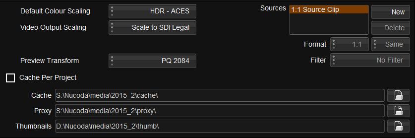 New project settings New clip settings The tick box has been replaced with a Video Output Scaling menu : A new value - Scale to SDI Legal has been added, selecting this option is the equivalent of