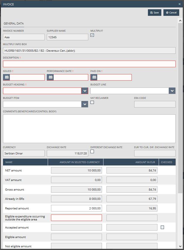 FRONT OFFICE SCREENS Invoices - Built-in counterchecks Multiply invoice: the same invoice