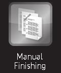 MANUAL FINISHING This function allows you to set for finish on copied or printed pages. You can select the manual finishing mode if the inserter is installed.