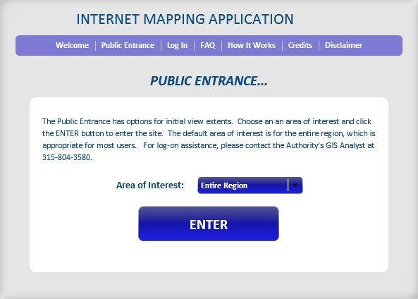 Development Authority of the North Country (DANC) Internet Mapping Application Instructions Public Viewer 1.