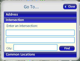 To find a certain address, click on the blue address bar and fill in the information. Click on find. 2.