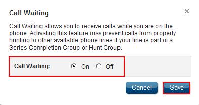 Call Waiting When you turn on the Call Waiting feature, you can answer another call while you are on the phone. Figure 27. Call Waiting Use the following steps to set up the Call Waiting feature. 1.