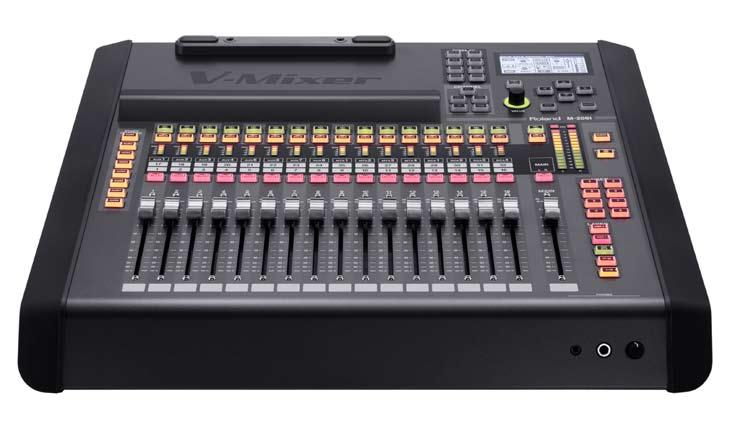 M-200i 32-Channel Live Digital Mixing Console The M-200i being part of the V-Mixer family means it has award-winning sound quality, operation and expandability all condensed into a compact body.
