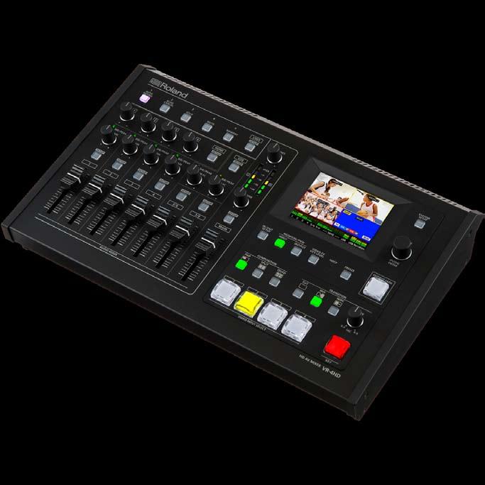 VR-4HD HD AV MIXER NEW!!! The VR-4HD is a complete HD studio in a compact and portable package that replaces several different pieces of complex A/ V equipment.