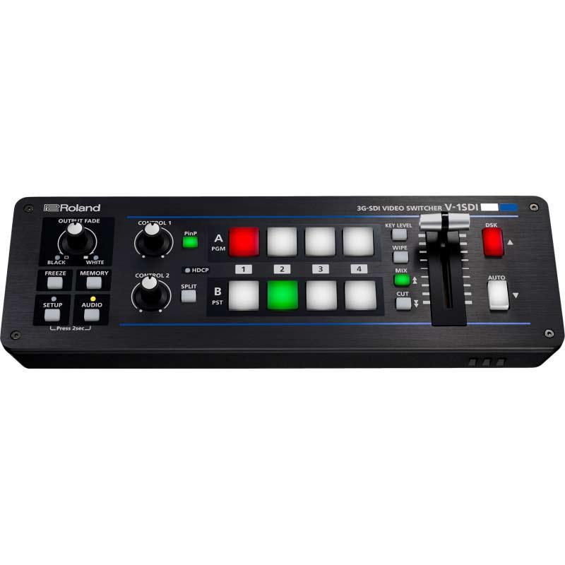 V-1SDI 3G-SDI VIDEO SWITCHER V-1SDI is a flexible and versatile video switcher that makes it easy to connect and switch professional 3G SDI cameras and playback sources along with HDMI sources