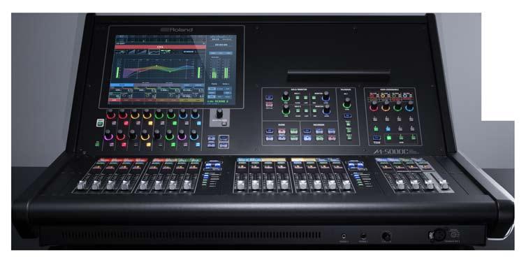M-5000 Live Mixing Console The Roland M-5000 console's internal mix architecture is not fixed and can be freely defined within a range of up to 128 input/output channels/busses.
