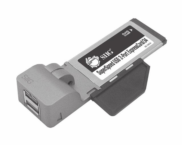Note: For devices that require more power than provided by the USB 3.0 ports, an optional power adapter can be purchased from SIIG online store - part # AC-X00279.