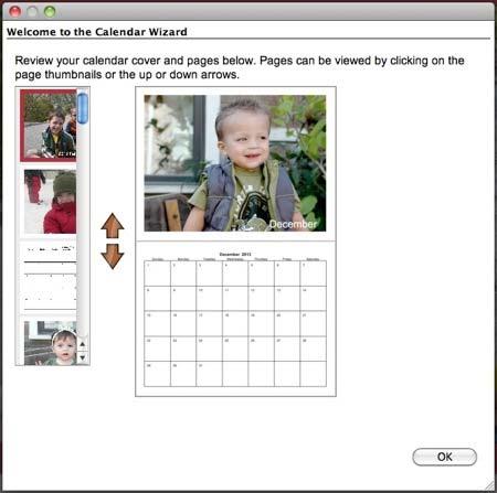 Calendar Preview - Export In the Preview step MyMemories Suite will provide a chance to preview the calendar, as it would appear when printed. Use the arrows to advance from month to month.