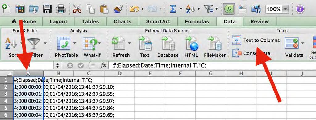 Reports Generation 7.3. CSV Files The generated CSV file is a standard Excel format coded with ASCII characters and using a specific character for the column separation.