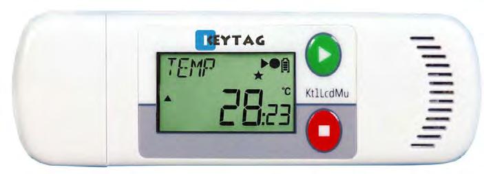 Kt1LcdMu/H/E 9. Kt1LcdMu, Kt1LcdMuH, Kt1LcdMuE 9.1. Presentation The KeyTag Kt1LcdMu/H/E is an extremely accurate multi-use data logger for internal and external temperature and humidity, with a detailed, multi-screen display.