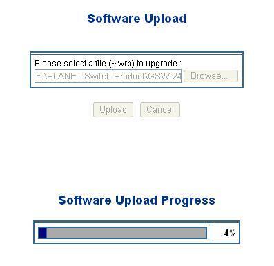 1. Click Tools -> Firmware Upgrade 2. The Firmware Upgrade screen is displayed as in Figure 4-51. 3.