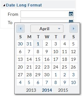 Toolbars, Windows, and Panes 29 Figure 2.18 Example of a Date Picker Text filter. Your administrator might configure text filters for specific columns of data.