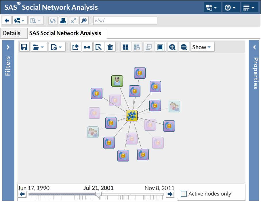 68 Chapter 2 / SAS Social Network Analysis Server Access and Description indicated at that location.