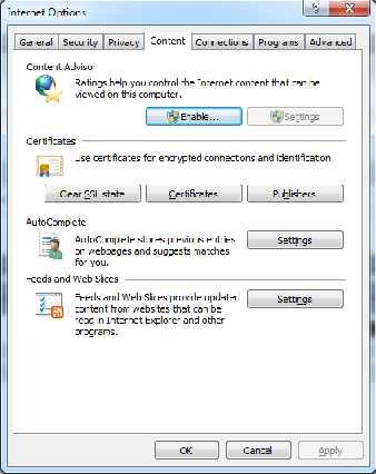 When clicking the "Certificates" button, the certificate manager will appear and all the