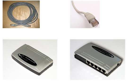 A Cat-5 UTP cable with connectors (RJ-45 connector) Equipment