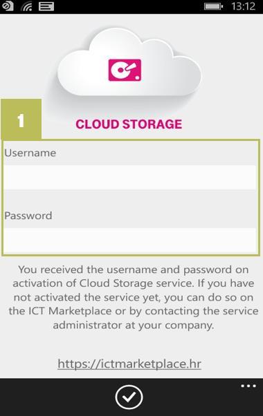 CLOUD STORAGE: UPUTE ZA KORISNIKE 52 Cloud Storage za Windows Phone mobilne uređaje Mobilnu aplikaciju Cloud Storage za Windows Phone potrebno je preuzeti App s