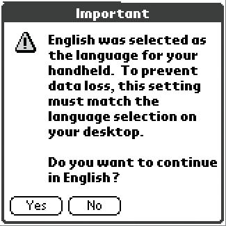 4 Select your language. A confirmation message is displayed. 5 Click Yes to confirm. 6 Tap the Set Time box.